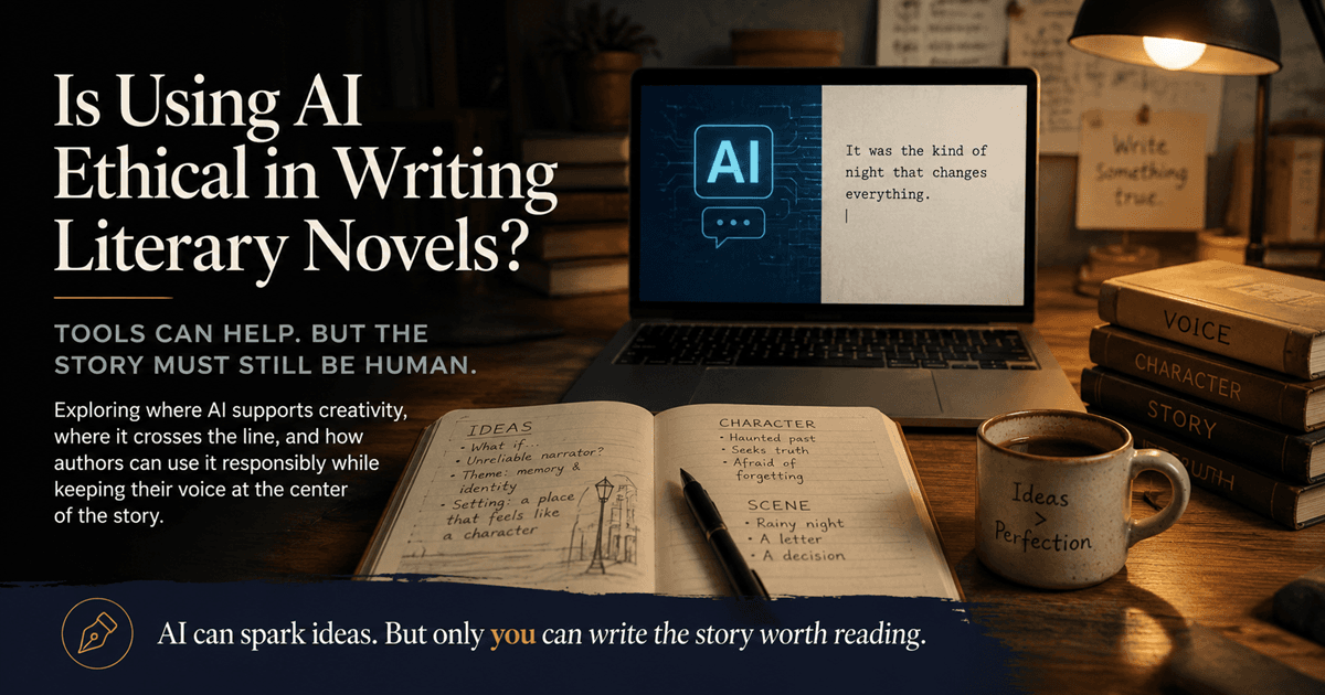 Is the use of AI tools ethical in writing, or helping to write literary novels?